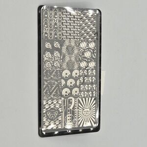 nail art stamping plate resin art craft YN Caption 17‎ donut blah rose pizza dog